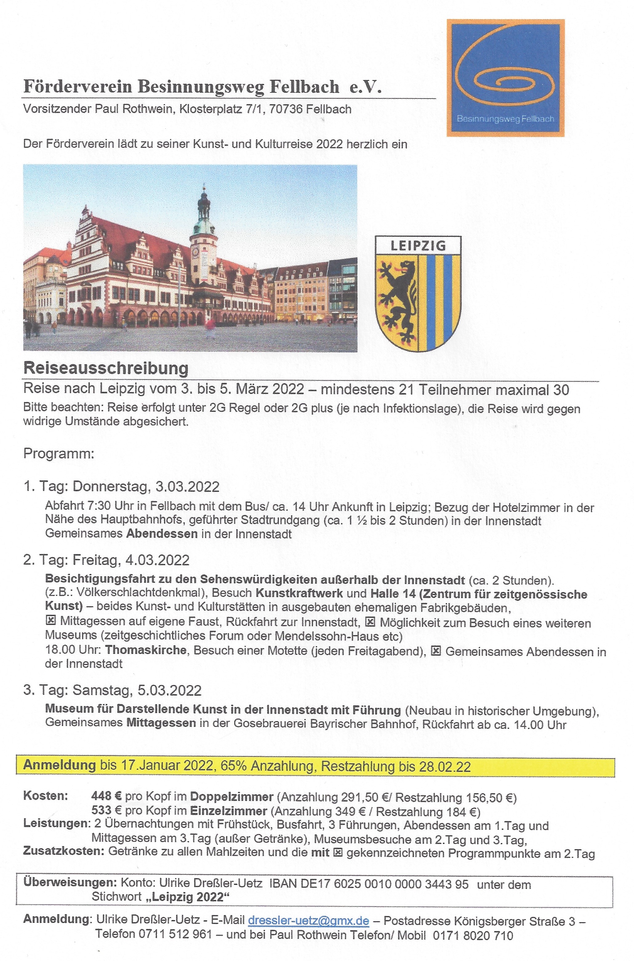 220303 Leipzigreise Einladung