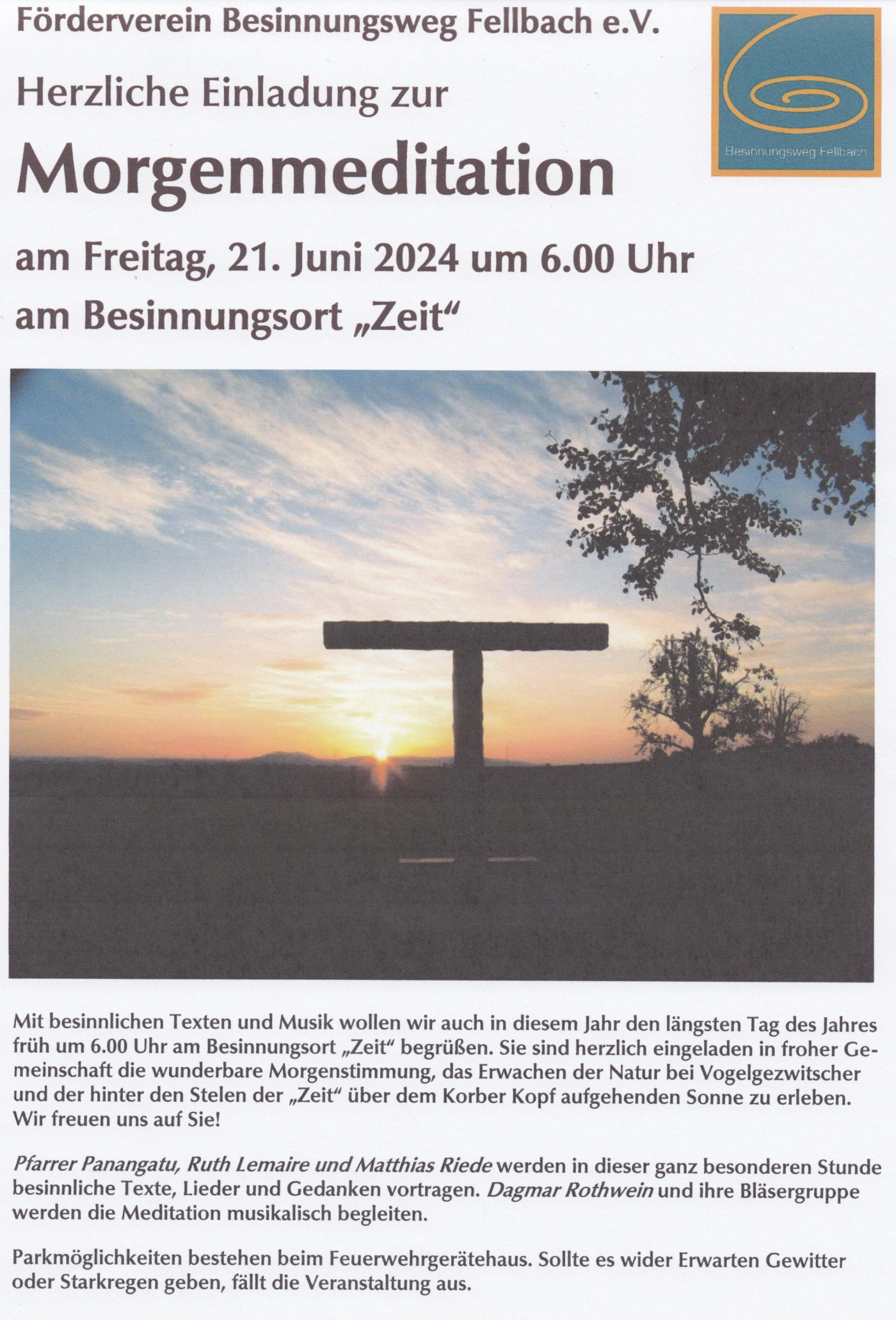 240621 Einladung Morgenmeditation