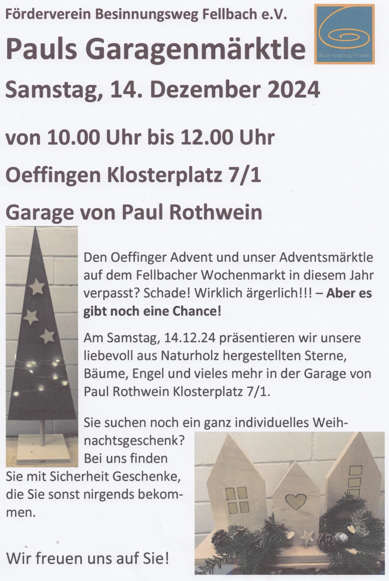 241214 Pauls Garagenmrktle Einladung