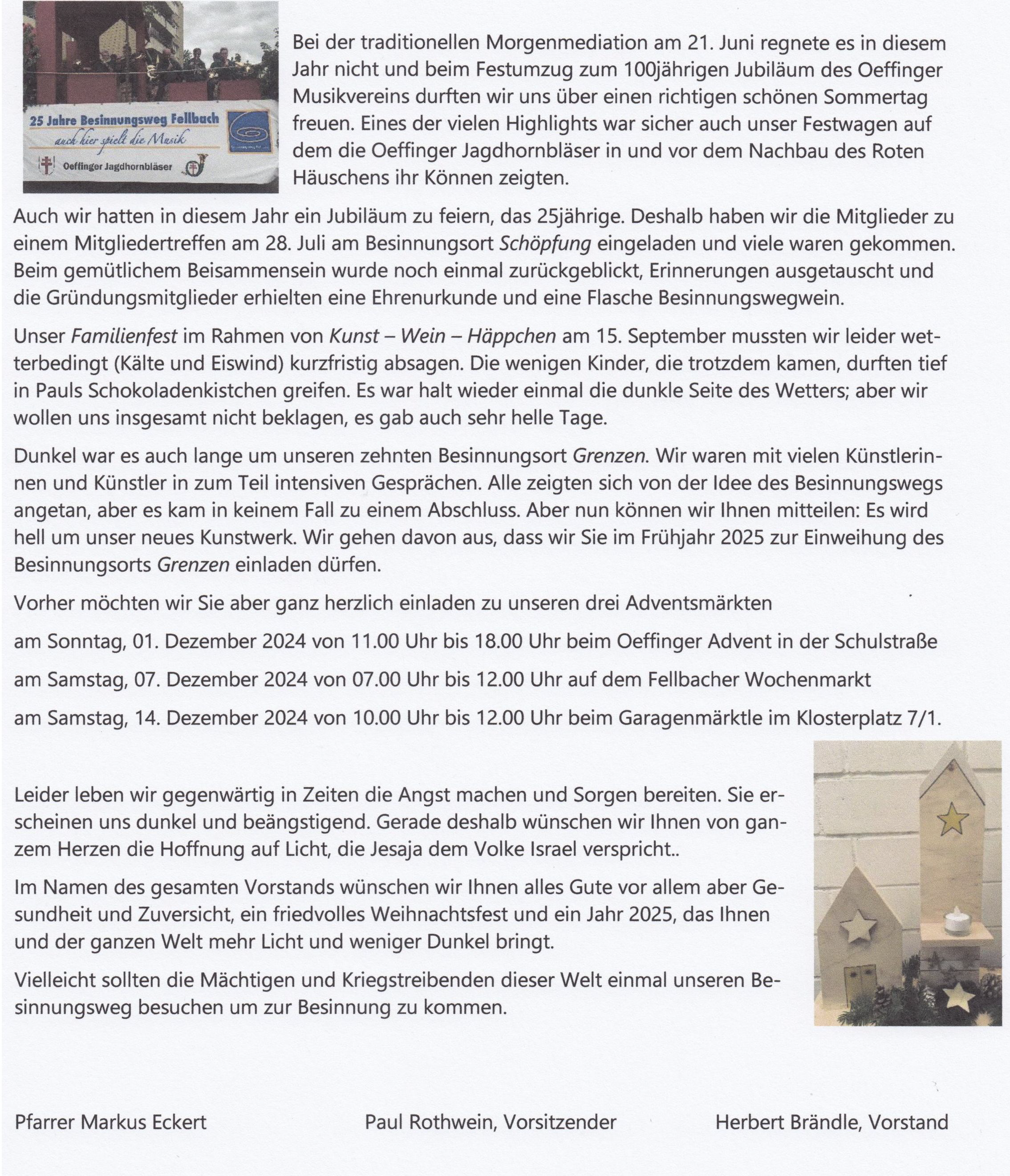 241126 Weihnachtsbrief Besinnungsweg o