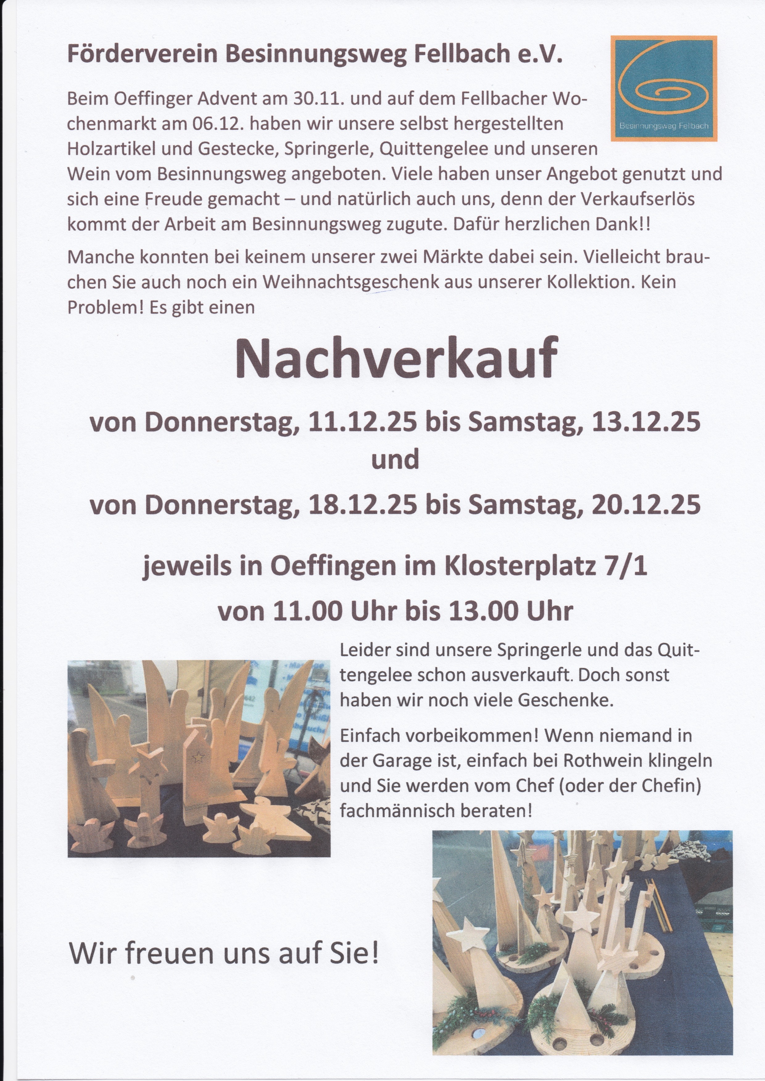 251209 Nachverkauf Einladung